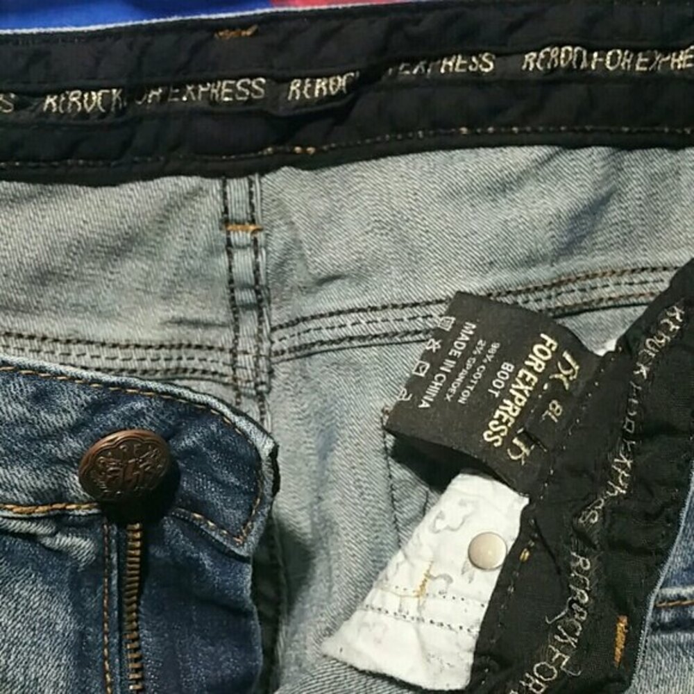 REROCK for Express Boot Jeans Size 8 - Picture 4 of 8